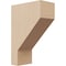Ekena Millwork 3"W x 6"D x 9"H Classic Clemmons Rough Cedar Woodgrain TimberThane Corbel, Primed Tan CORUR03X06X09CLERCPR - alternate 1